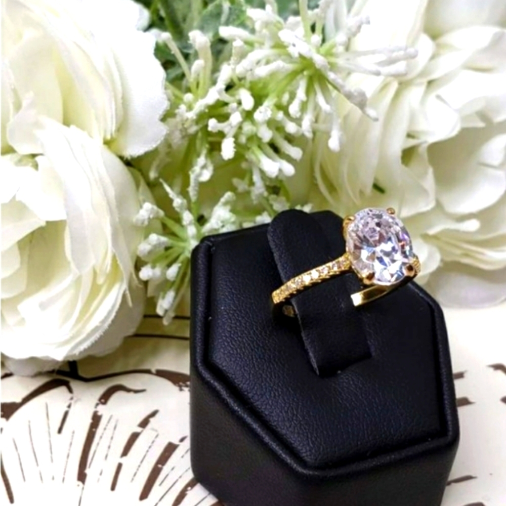 🥰 AMBER ENGAGEMENT RING - Picture 2 of 8